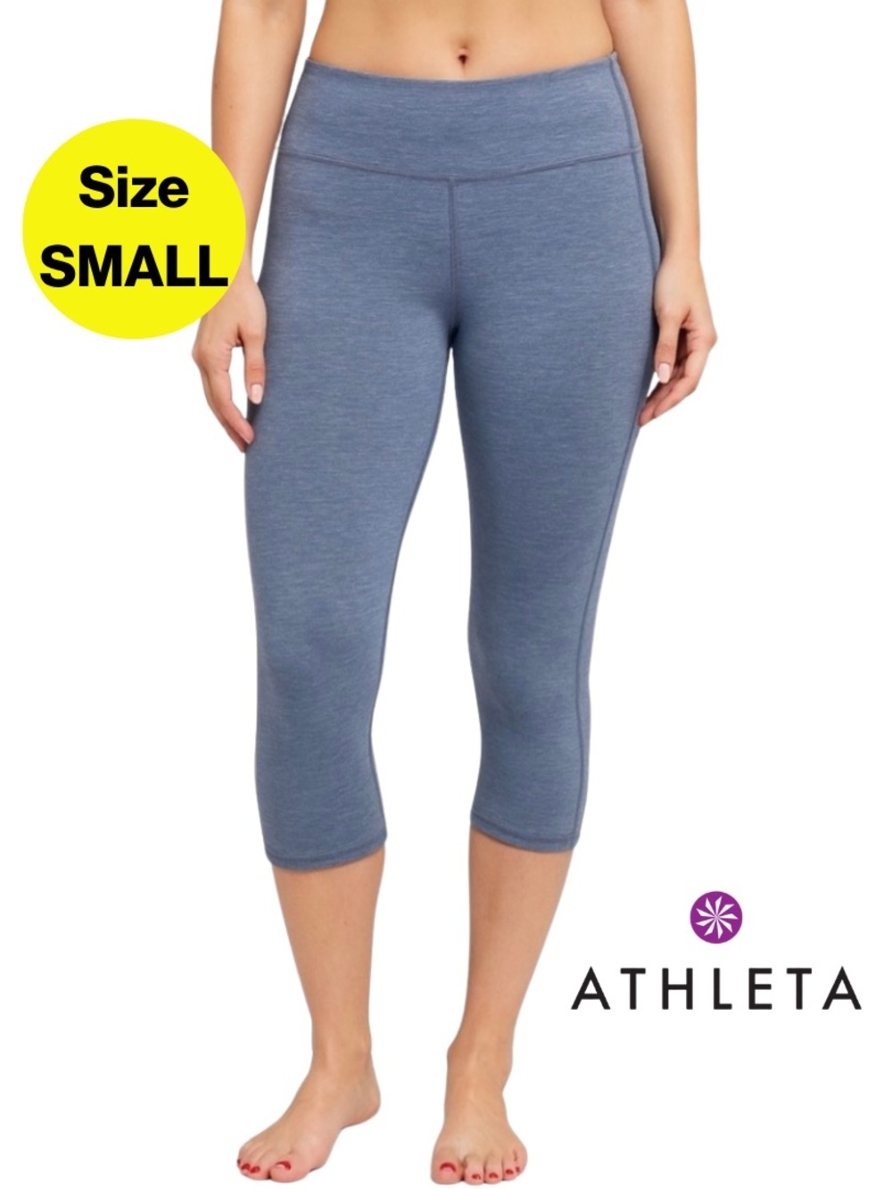 ATHLETA 🩶 “Elation Space Dye 7/8 Tight” Athleisure Leggings (Women’s Size Small)